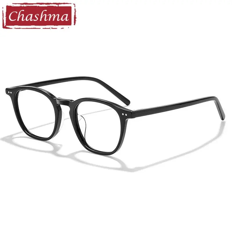 Chashma Ottica Unisex Full Rim Round Square Acetate Eyeglasses 409603.