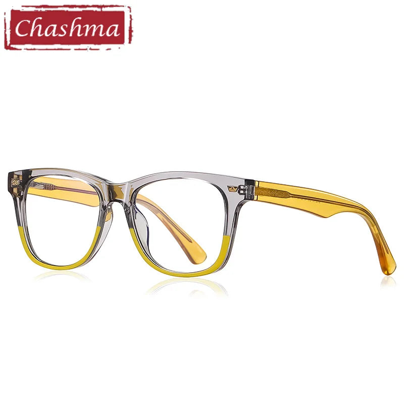 Chashma Unisex Youth Full Rim Square Tr 90 Titanium Eyeglasses 820215