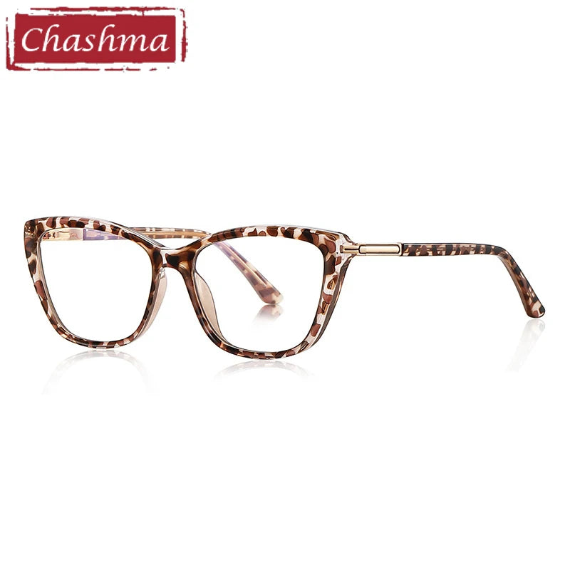 Chashma Ottica Women's Full Rim Cat Eye Tr 90 Titanium Eyeglasses 22334