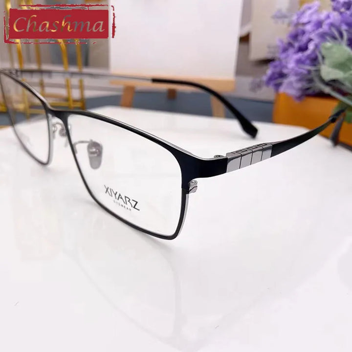 Chashma Men's Full Rim Big Square Titanium Eyeglasses 2059 Full Rim Chashma   