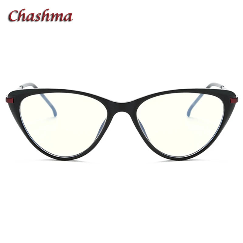 Chashma Ochki Women's Full Rim Cat Eye Tr 90 Stainless Steel Eyeglasses 72003 Full Rim Chashma Ochki   