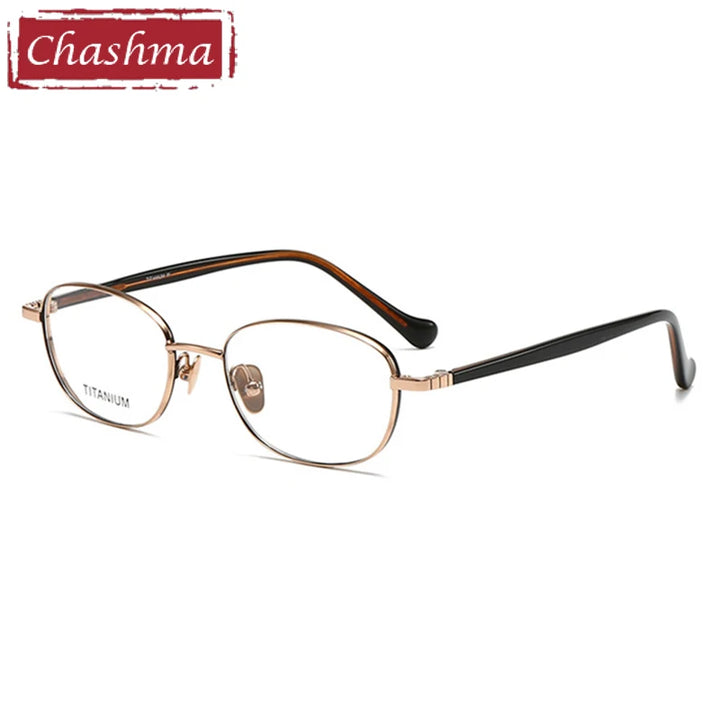 Chashma Ottica Women's Full Rim Oval AcetateTitanium Eyeglasses 407002