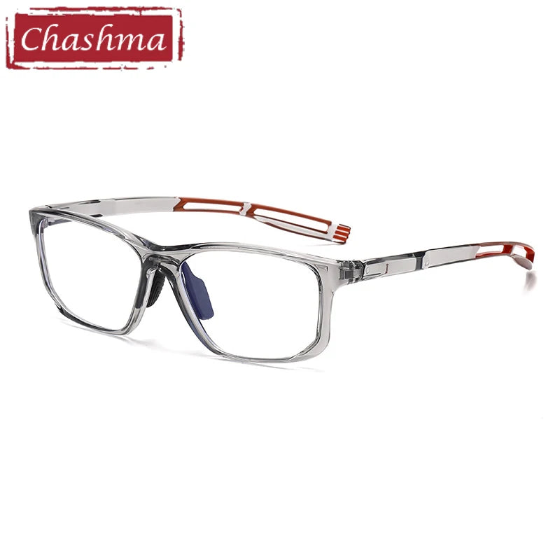 Chashma Ochki Unisex Full Rim Square Tr 90 Titanium Eyeglasses 883001