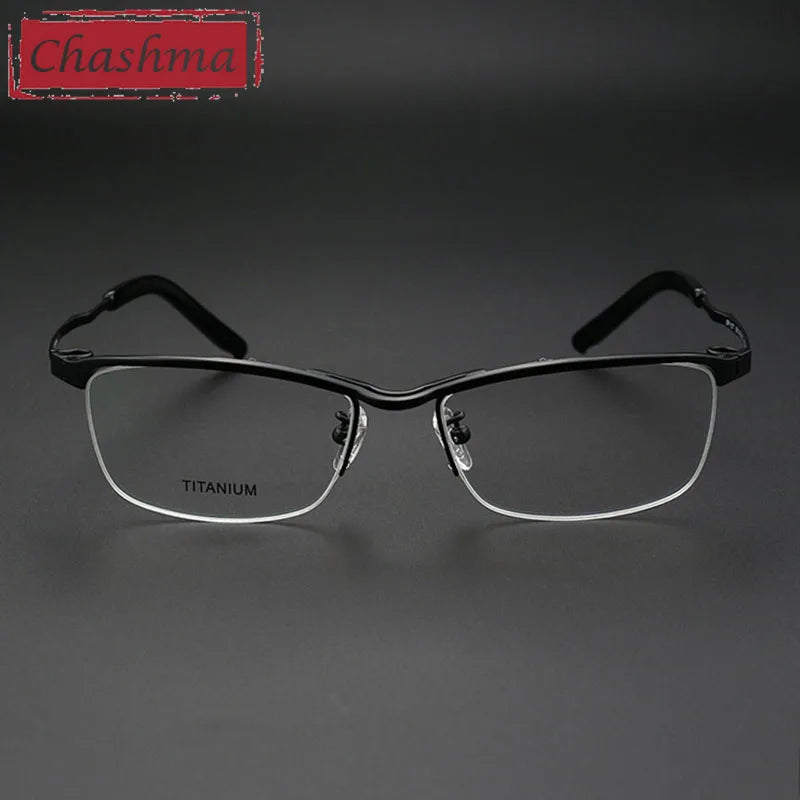 Chashma Unisex Semi Rim Brow Line Titanium Eyeglasses 190812 Semi Rim Chashma   