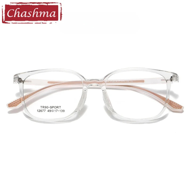 Chashma Ochki Women's Full Rim Square Tr 90 Alloy Eyeglasses 612677