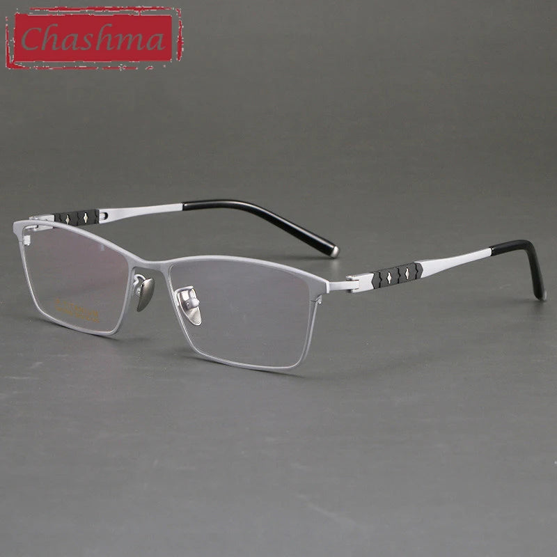 Chashma Unisex Full Rim Polygon Square Titanium Eyeglasses 810060