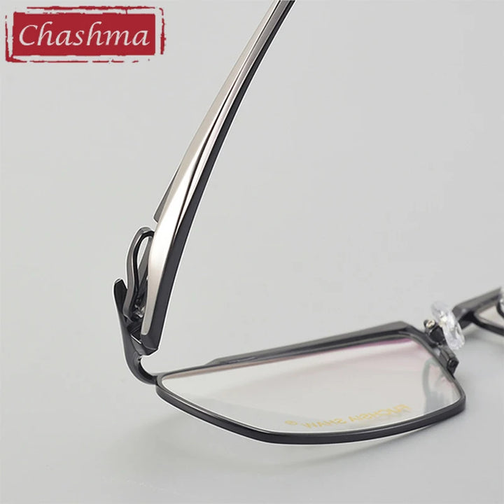 Chashma Unisex Full Rim Square Brow Line Titanium Eyeglasses 6175 Full Rim Chashma   