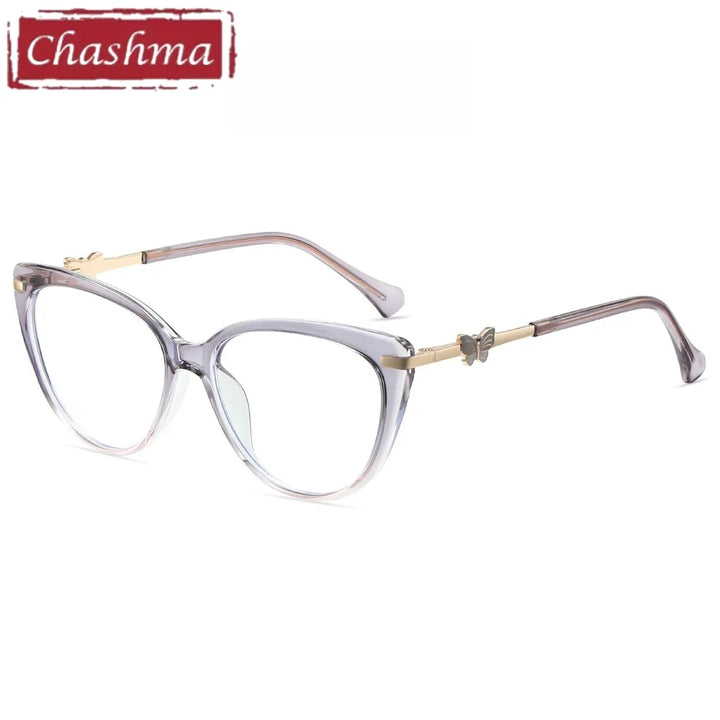 Chashma Women's Full Rim Oval Cat Eye Tr 90 Titanium Eyeglasses 723005