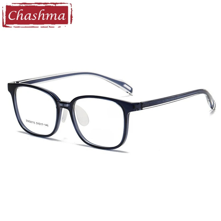 Chashma Ochki Unisex Full Rim Square Tr 90 Titanium Eyeglasses 938116