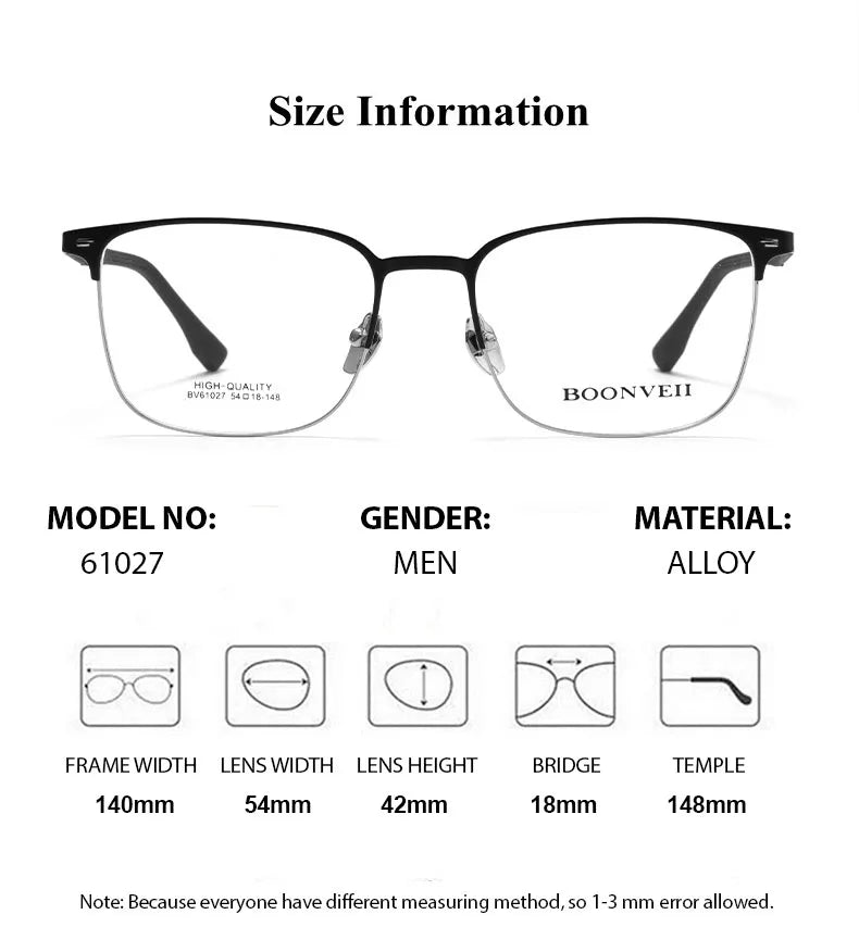 Chashma Unisex Full Rim Big Square Alloy Eyeglasses 61027 Full Rim Chashma   