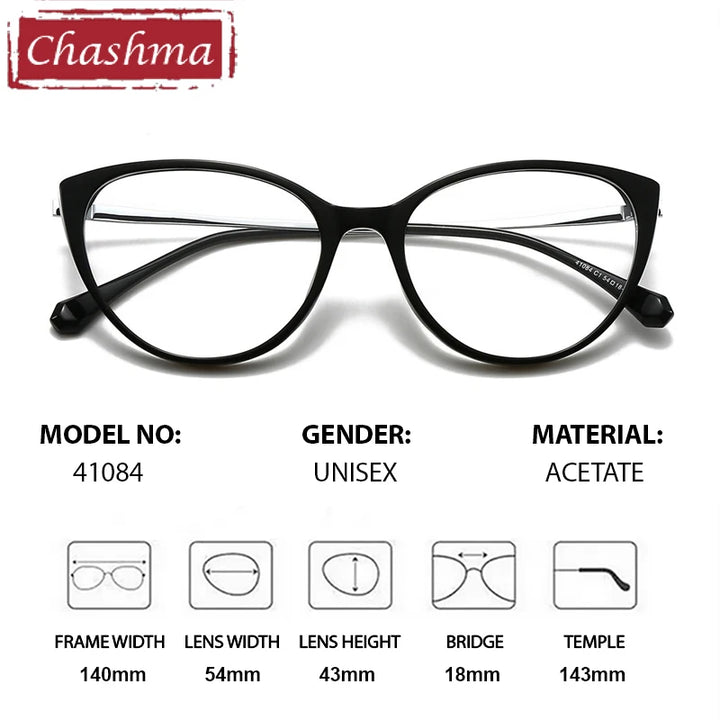 Chashma Ochki Women's Full Rim Cat Eye Fashion Acetate Eyeglasses 341084