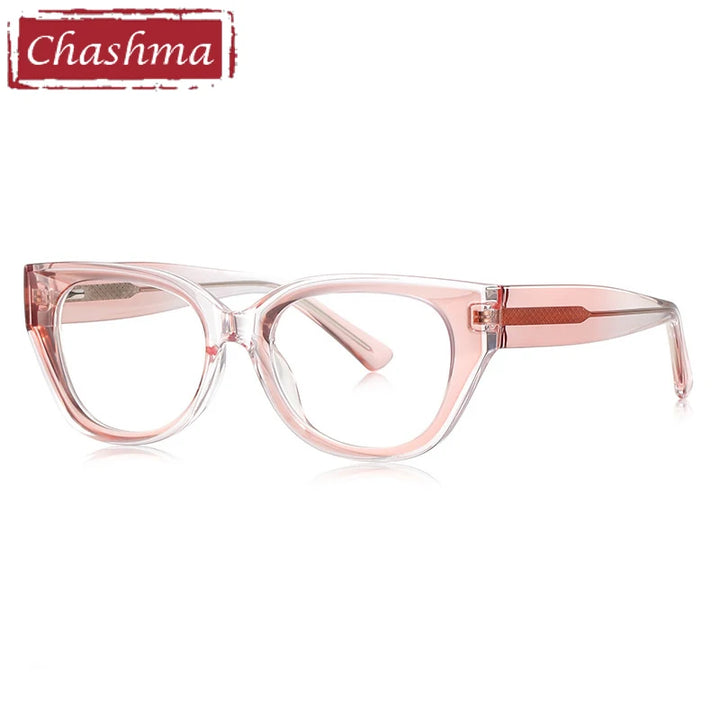 Chashma Ochki Women's Full Rim Cat Eye Tr 90 Titanium Eyeglasses 64020