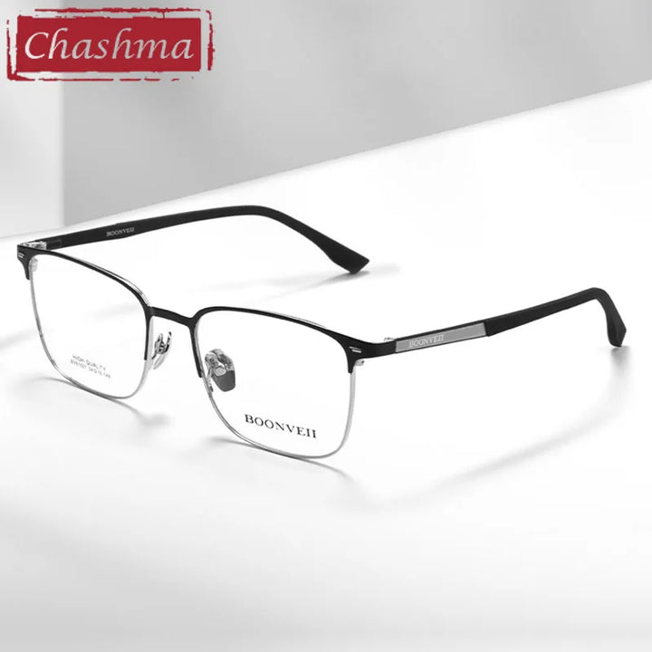 Chashma Unisex Full Rim Big Square Alloy Eyeglasses 61027 Full Rim Chashma   