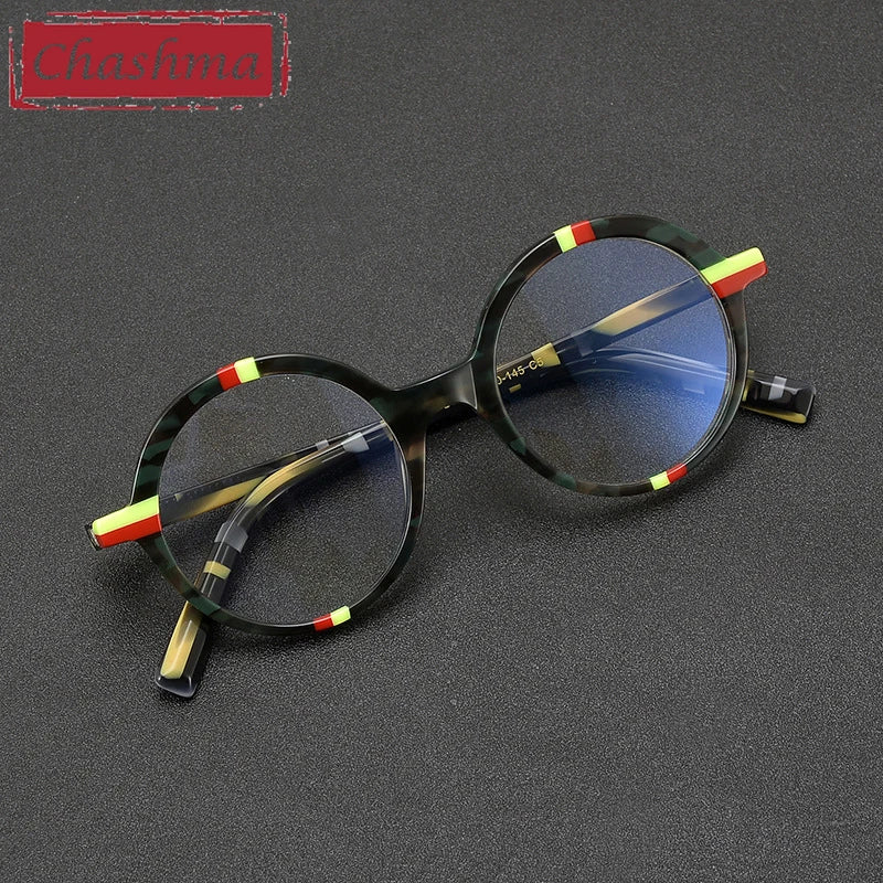 Chashma Women's Full Rim Round Acetate Eyeglasses 778248