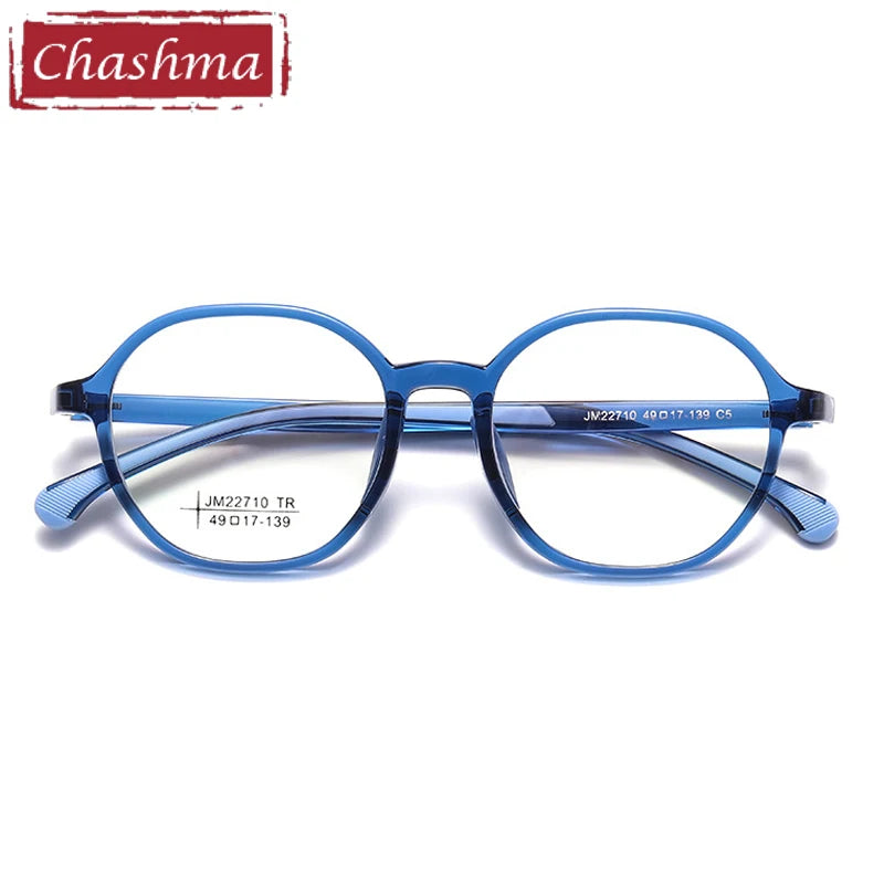 Chashma Ochki Women's Full Rim Oval Round Tr 90 Alloy Eyeglasses 322710