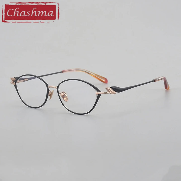 Chashma Ottica Women's Full Rim Oval Titanium Eyeglasses 67001