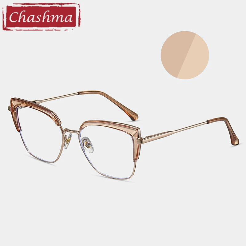 Chashma Women's Full Rim Cat Eye Tr 90 Titanium Eyeglasses 87318 Full Rim Chashma   