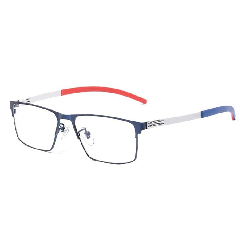 KatKani Men's Full Rim Square Screwless Alloy Sport Eyeglasses 8369 Full Rim KatKani Eyeglasses   