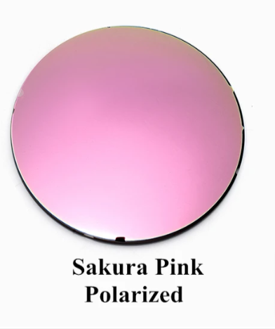 Black Mask Single Vision Myopic Polarized Sunglass Lenses Lenses Black Mask Lenses 1.56 Mirror Pink 
