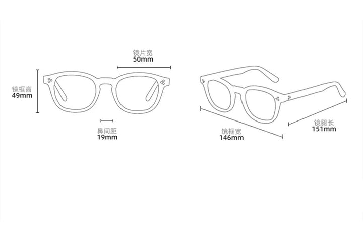 Black Mask Men Full Rim Square Acetate Polarized Sunglasses Fuz 17
