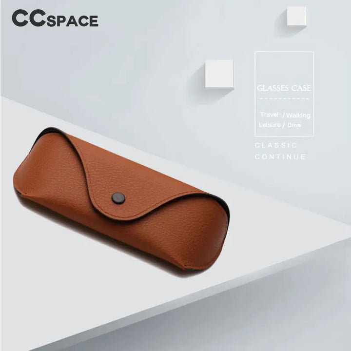 CCspace Unisex Faux Leather Eyeglass Case 8007 Case CCspace Case   