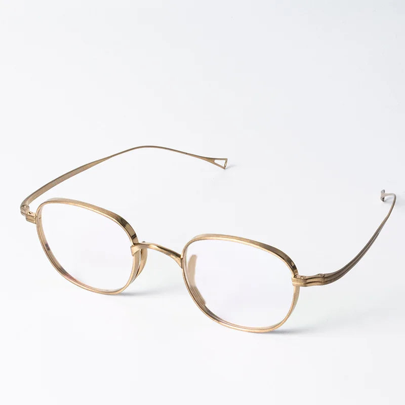 Muzz Unisex Full Rim Oval Square Titanium Eyeglasses 210518