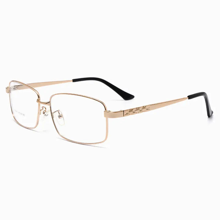 Hotochki Men's Full Rim Rectangle  Alloy Frame Eyeglasses 6035 Full Rim Hotochki   