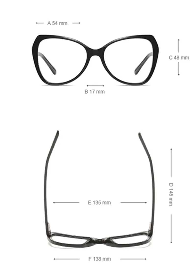 Chashma Women's Full Rim Butterfly  Acetate Eyeglasses 20114