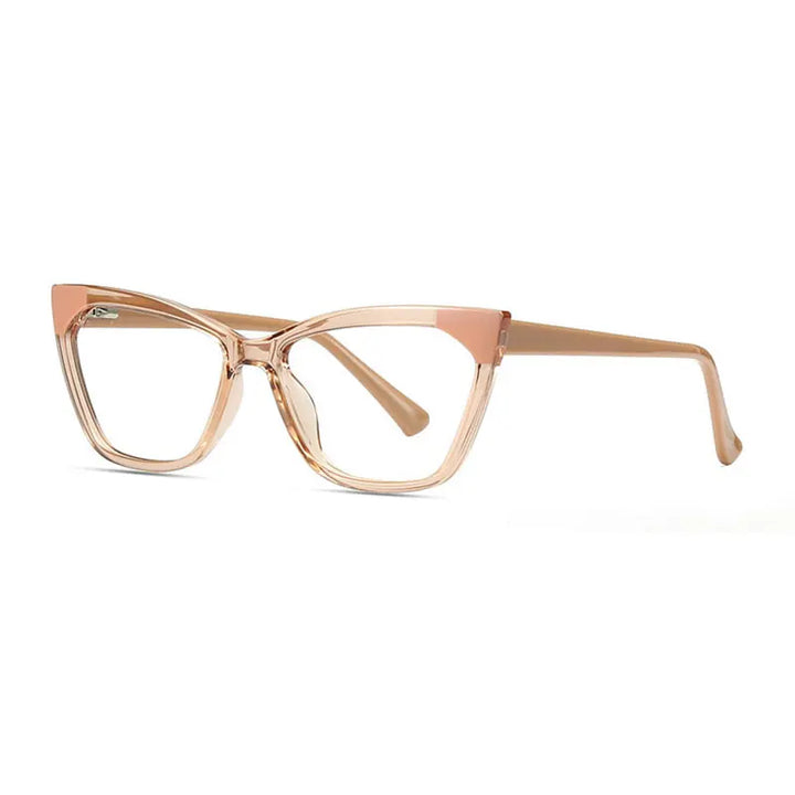 Hotony Women's Full Rim Cat Eye Tr 90 Alloy Eyeglasses 62040