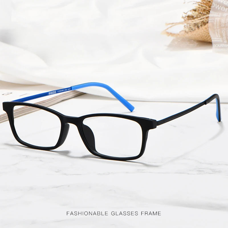 Hotony Unisex Full Rim Pure Titanium Prescription Eyeglasses 8802 size chart