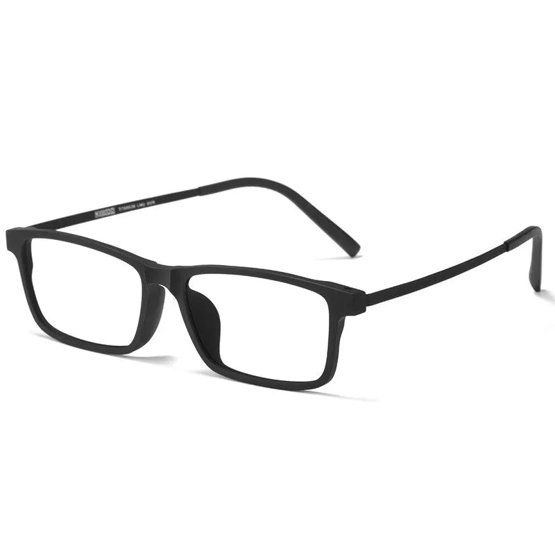 Kocolior Unisex Full Rim Large Square Tr 90 Titanium Eyeglasses 8836 Full Rim Kocolior   