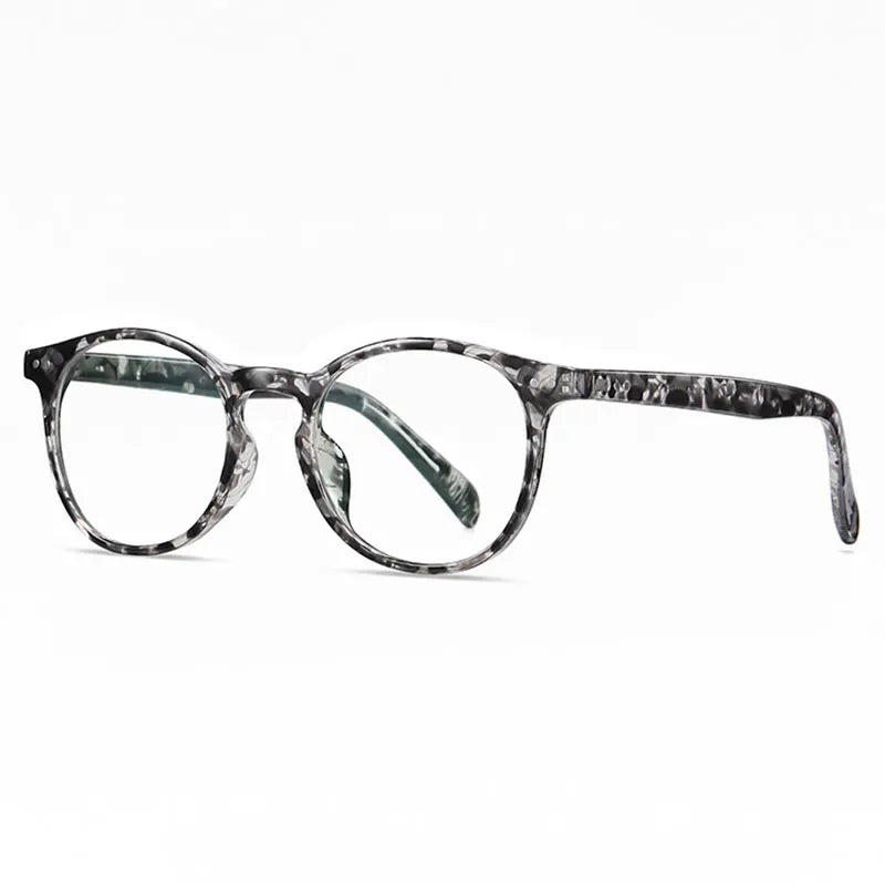 Hotochki Unisex Full Rim Round Tr 90 Alloy Eyeglasses 2301 Full Rim Hotochki   