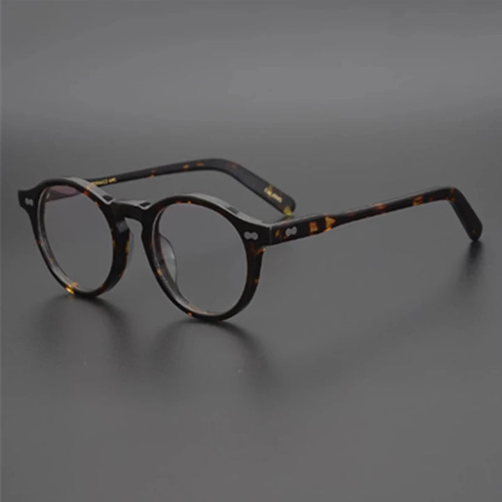 Aimee Unisex Full Rim Round Acetate Eyeglasses 1201