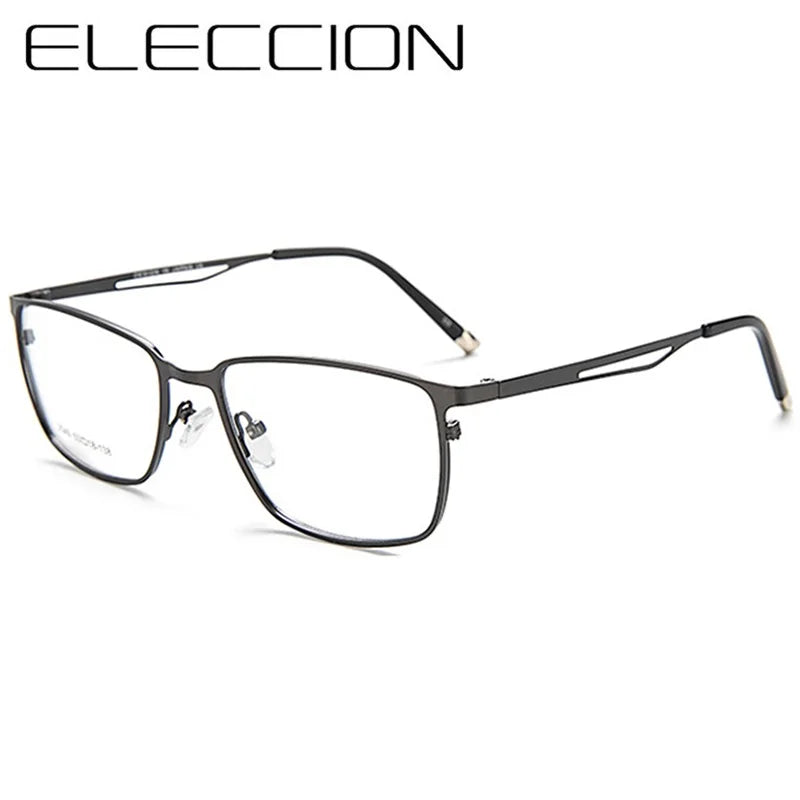 Eleccion Women's Full Rim Square Alloy Eyeglasses 13818 Full Rim Eleccion