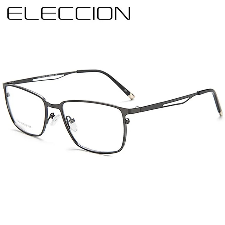 Eleccion Women's Full Rim Square Alloy Eyeglasses 13818 Full Rim Eleccion