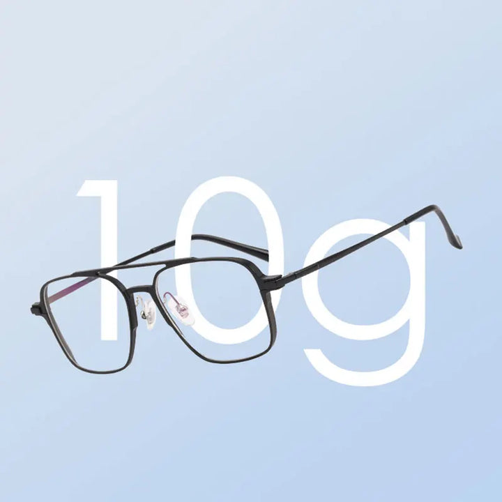 Handoer Unisex Full Rim Big Alloy Prescription Eyeglasses 5053 size chart