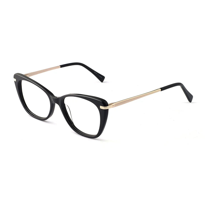 Hotochki Women Full Rim Square Cat Eye Tr 90 Alloy Eyeglasses 26507 Full Rim Hotochki   