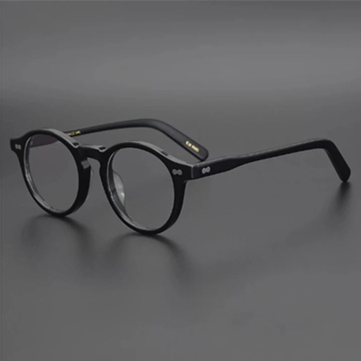 Aimee Unisex Full Rim Round Acetate Eyeglasses 1201