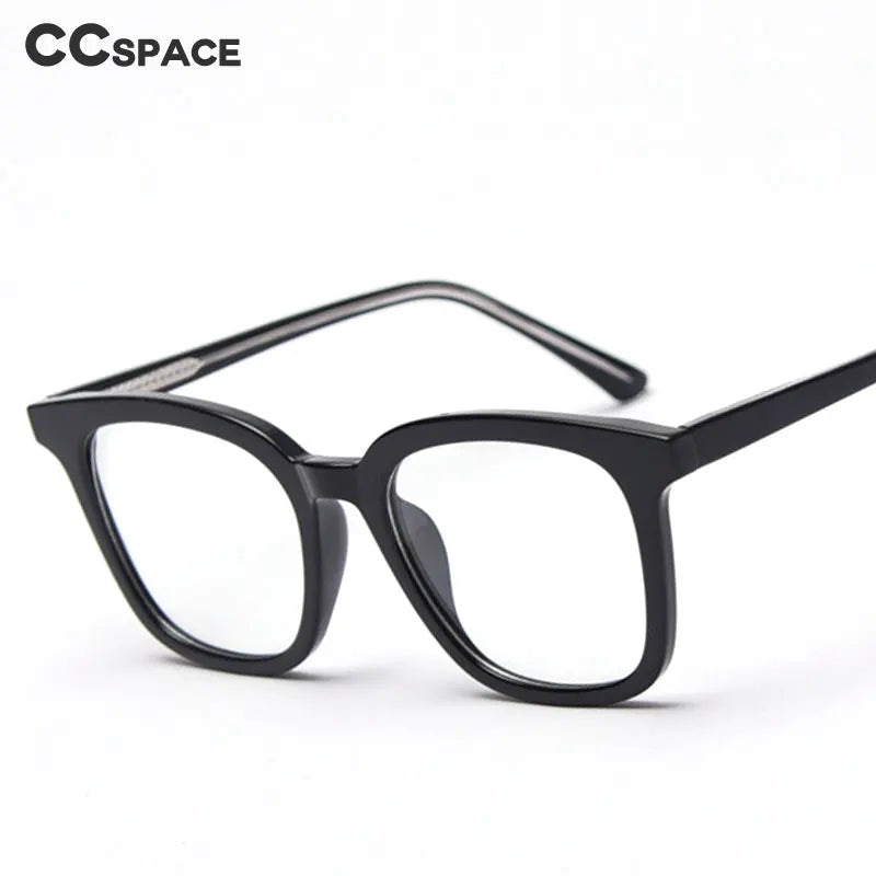 CCSpace Unisex Full Rim Square Tr 90 Titanium Frame Eyeglasses 49863 Full Rim CCspace   