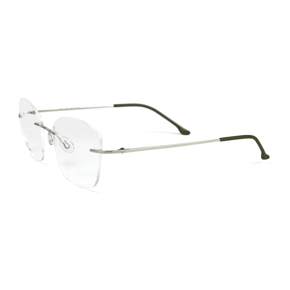 Esnbie Women's Rimless Cat Eye Titanium Eyeglasses 37815 Rimless Esnbie   