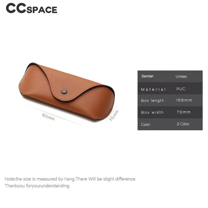 CCspace Unisex Faux Leather Eyeglass Case 8007 Case CCspace Case   