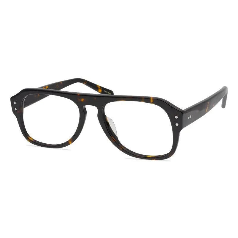 Aimee Men's Full Rim Square Brow Line Acetate Eyeglasses 9539 Full Rim Aimee   