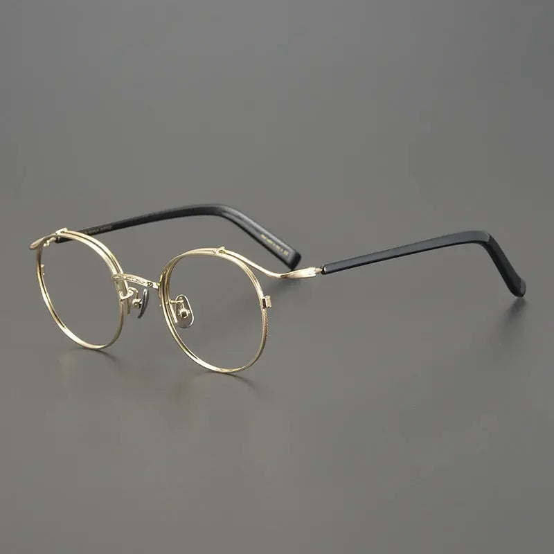 Bobbie Full Rim 445022 Unisex Titanium Oval Round Frames FuzWeb
