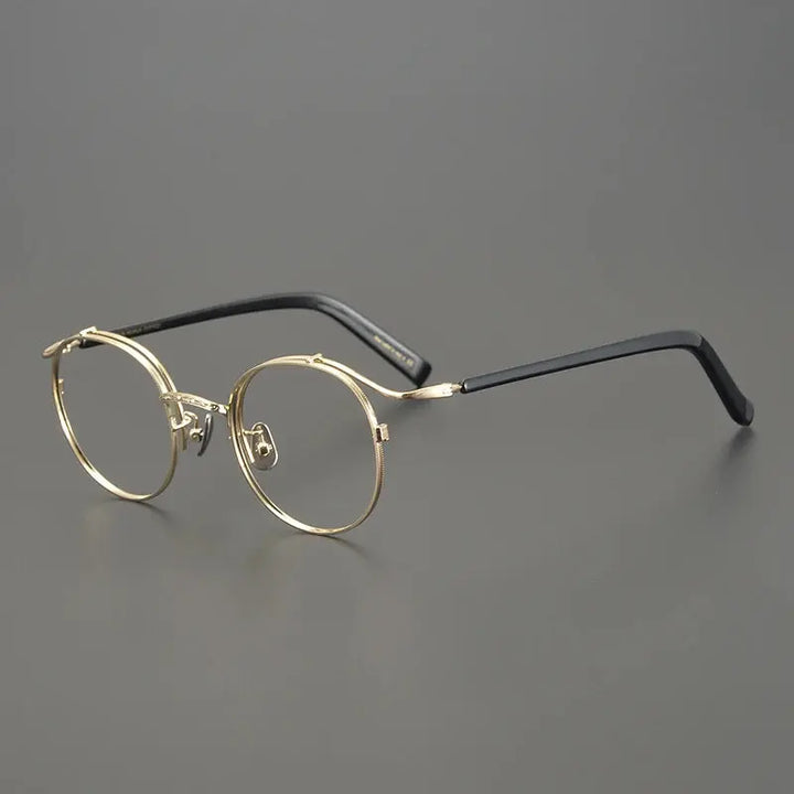 Bobbie Full Rim 445022 Unisex Titanium Oval Round Frames FuzWeb