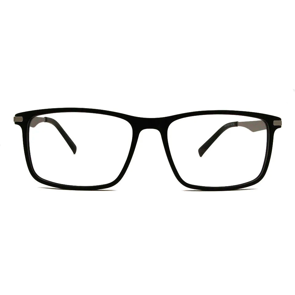 Esnbie Unisex Full Rim Square Acetate Titanium Eyeglasses 20091 Full Rim Esnbie   