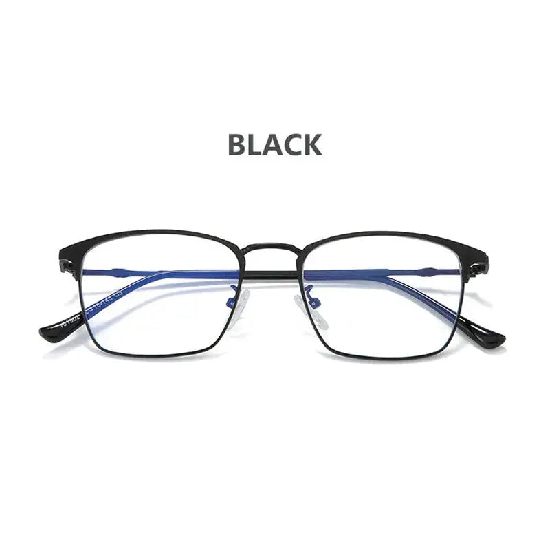 Kocolior Unisex Full Rim Square Alloy Hyperopic Reading Glasses 101902.