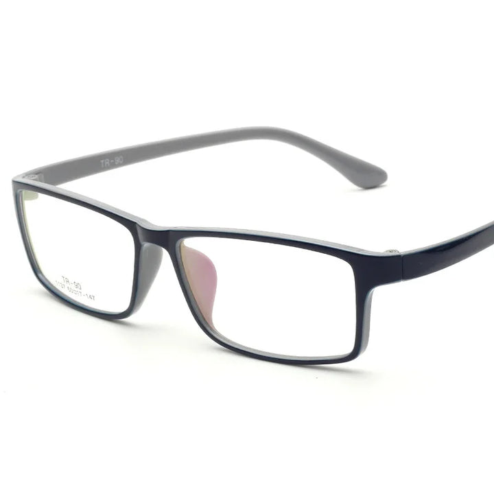 Cubojue Unisex Full Rim Oversized Square Tr 90 Titanium Reading Glasses 18160