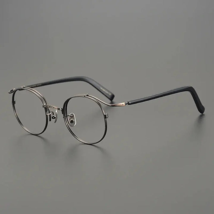 Bobbie Full Rim 445022 Unisex Titanium Oval Round Frames FuzWeb