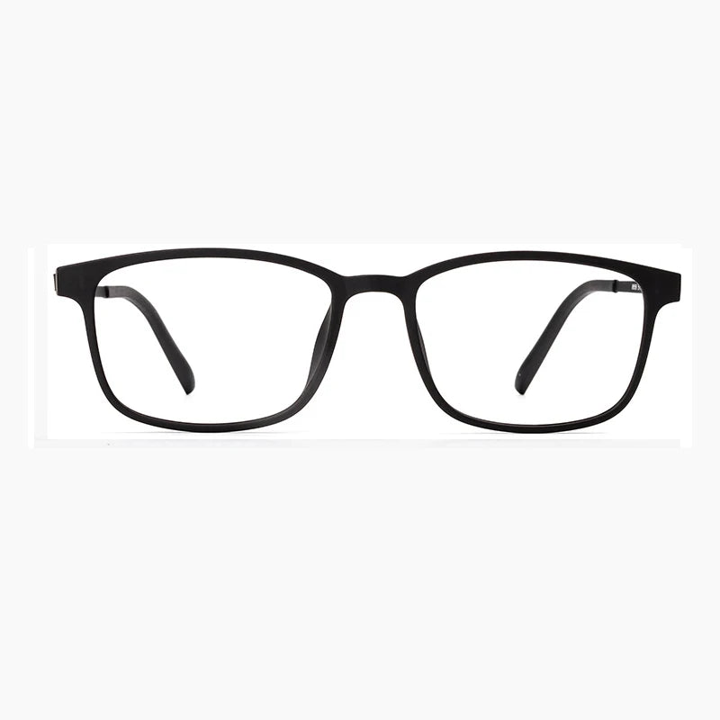 Kocolior Unisex Full Rim Square Tr 90 Eyeglasses 8856 Full Rim Kocolior Black China 