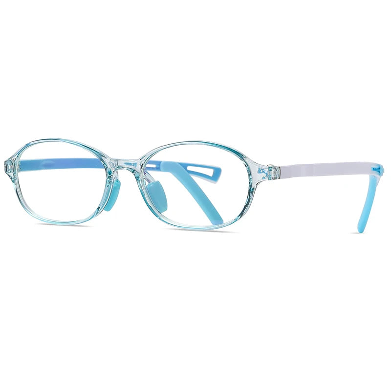 Reven Jate Unisex Youths's Full Rim Oval Tr 90 Eyeglasses 51104